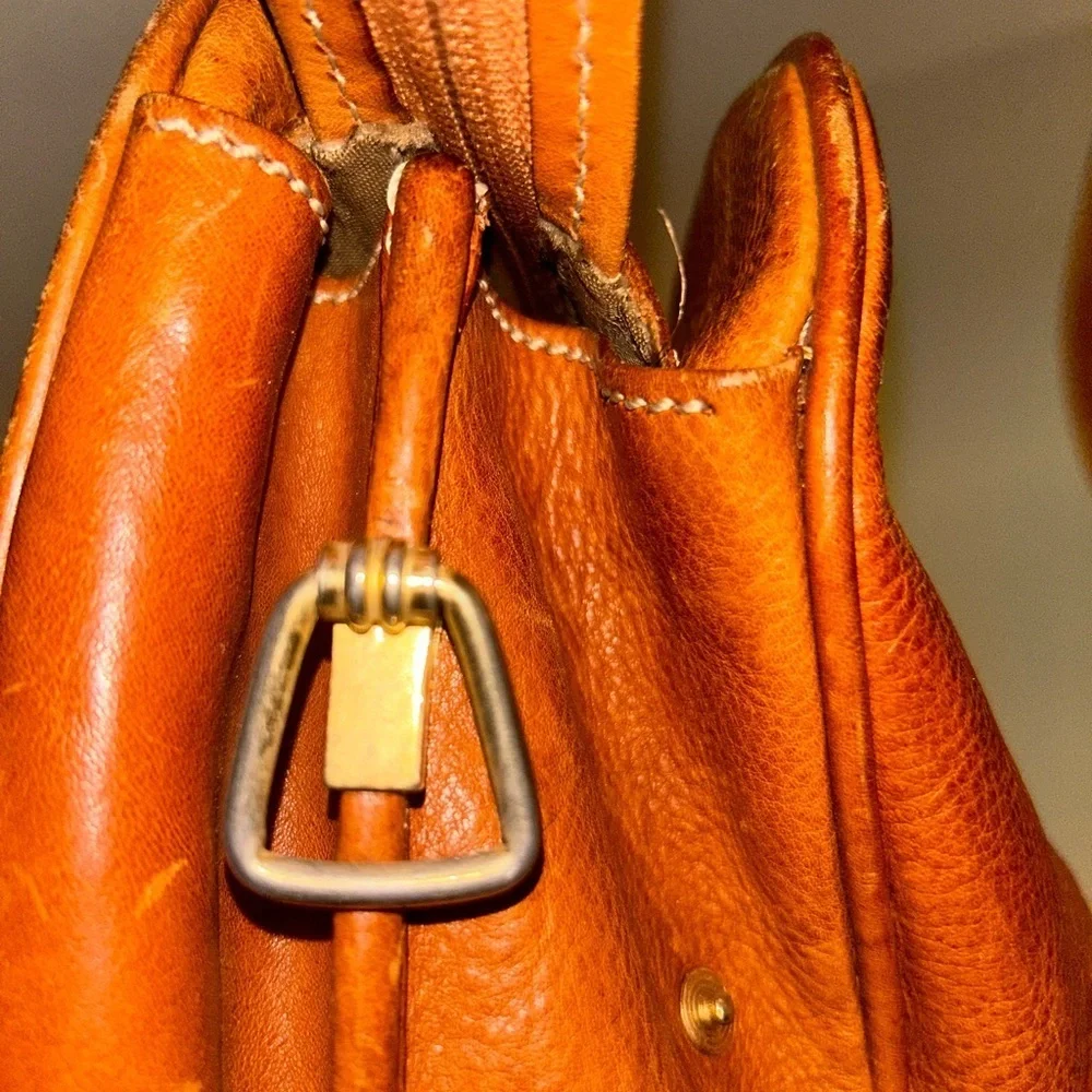 Vintage Cole Haan pebbled leather briefcase